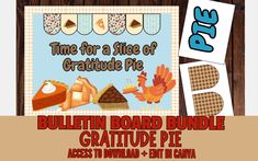 bulletin board bundle for the time for a slice of crazitude pie with freebie printables