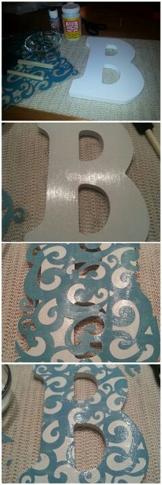 the letters are made out of cardboard and then painted with acrylic paint on them