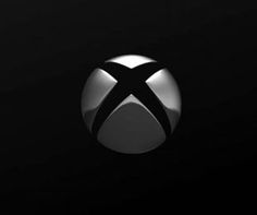 the xbox logo is shown in black and white