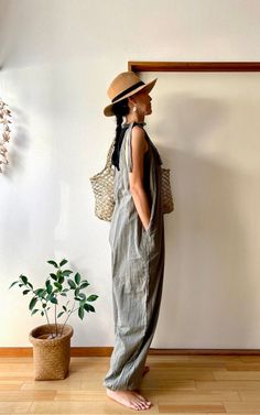 Cotton Summer Overalls For Beach, Summer Cotton Overalls For Beach, Khaki Cotton Relaxed Fit Jumpsuits And Rompers, Cotton Overalls With Side Pockets For Loungewear, Cotton Beach Jumpsuits And Rompers With Pockets, Summer Khaki Relaxed Fit Jumpsuits And Rompers, Cotton Overalls Jumpsuit For Beach, Summer Jumpsuits, Overalls Summer