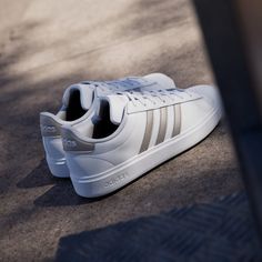 adidas Grand Court Shoes - White | Women's Lifestyle | adidas US Adidas Grand Court, Women Lifestyle, Shoes White, Court Shoes, Adidas Online, The Court, Recycled Materials, Online Shop, Adidas