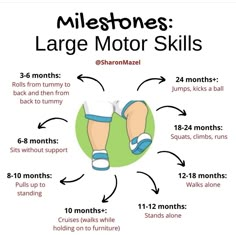 an info sheet with instructions on how to use large motor skills