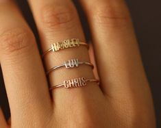 14k solid gold stack ring stack ring solid gold bead ring | Etsy 14k Gold Hypoallergenic Stackable Rings For Promise, Rose Gold Sterling Silver Dainty Stackable Rings, Stacked Rings In 14k Gold As Gift, Silver 14k Gold Stackable Initial Ring, Stacked 14k Gold Rings For Gift, Stacked 14k Gold Rings As Gift, 14k Gold Stackable Midi Rings For Promise, Fine Jewelry Rose Gold Stackable Rings, Delicate Rose Gold Stackable Rings Fine Jewelry