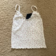 Reposhing This Item I Purchased From @Funkimonkee2. Loved It, But Ready To Rotate For Something New. Questions? Leave A Comment Below! Cute Ruffled Cami Top, Easy Diy Clothes, Black Spaghetti Strap, Lace Trim Tank Top, Ruffle Tank Top, Yellow Tank Top, Cute Pjs, Brandy Melville Tops, House Clothes