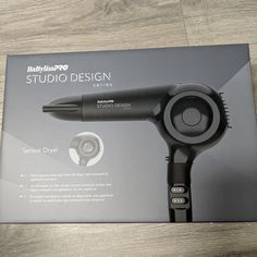 Brand New In Box And Authentic- Babyliss Pro Studio Design Series The Sensor Dryer. - Carbon Ionic Technology - Includes A Diffuser, A Concentrator Nozzle, And A Straightening Pic - 1875 Watt Long-Life Brushless Motor - 2 Speed And 3 Temperature Settings - Ergonomic Pistol-Grip Design - Light Pressure Response Technology - Professional Length 9 Foot Fabric Cord Babyliss Straightener, Babyliss Pro Hair Dryer, Babyliss Hair Straightener, Babyliss Hair, Tapered Hair, Fabric Cord, Design Hair, Styling Iron, Roller Set