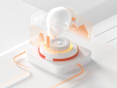 AI by REETIME on Dribbble Artificial Intelegent Illustration, C4d Design, 3d Banner, 3d Ui, Isometric Art, Isometric Illustration, Perspective Art, Motion Graphics Design, 3d Icons