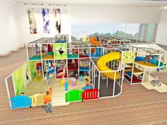 an artist's rendering of a children's play area