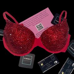 Welcome, Gorgeous Sparkly Crystal Rhinestone Bra! Made To Last Permanent Design Can Be Worn Many Times With All Different Outfits For Dancers Or Costumes! Looks Fab Underneath A Sheer Top Or Dress! Colours;Siam Red To Make Colour Changes;Add To Bundle Comment Or Send A Message, Style; Standard Padded Cups If You Would Like Extra Padding Or Natural Boost (No Padding) Or Don’t See Your Size Available Please Add To Bundle To Discuss Comment Or Send A Message After Purchase! Comes In Red Bra Colour Red Glitter Bra, Bling Bra, Rhinestone Bra, Usa Women, Tate Mcrae, Red Bra, Red Rhinestone, Black Bra, Different Outfits