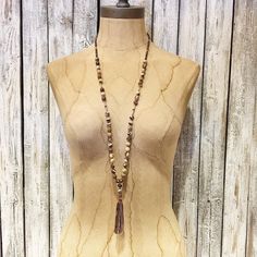 32", 34", 36" Long Beaded Mala Necklaces Mala Necklace, Mala Beads, Wooden Beads, Chain Necklace, Necklaces, Beads, Chain