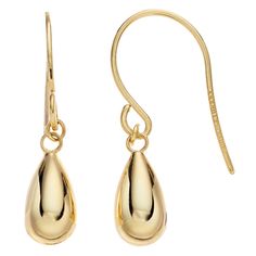 Shimmering with style, these 14k gold teardrop earrings make a beautiful accessory. Shimmering with style, these 14k gold teardrop earrings make a beautiful accessory. EARRING DETAILS Length: 0.55 in. Backings: fishhook Metal: 14k gold Packaging: boxed Size: One Size. Color: Yellow. Gender: female. Age Group: adult. Gold Teardrop Earrings, Gold Packaging, Dream Jewelry, Fish Hook, Teardrop Earrings, Stone Jewelry, Gender Female, Jewelry Earrings Dangle, Jewelry Watches