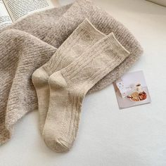 47361735295265 Japanese Harajuku Fashion, Japanese Fashion Harajuku, Cream Mini Dress, Color Socks, Cashmere Socks, Cozy Socks, Wool Winter, Winter Socks, Women's Socks