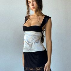 Patchwork Tank Top, Silk Camisole Top, French Street, Vest Crop Top, Loose Top, Square Neck Top, Cropped Vest, Linen Pants Women, Cami Crop Top