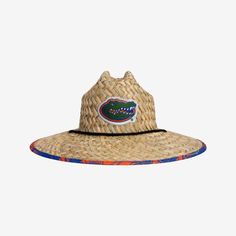 Florida Gators Floral Straw Hat FOCO Woven Toquilla Straw Hat For Summer, Summer Poolside Straw Hat With Toquilla Straw, Summer Poolside Straw Hat In Toquilla, Summer Pool Straw Hat Made From Toquilla Straw, Summer Poolside Straw Hat, Summer Pool Toquilla Straw Hat, Summer Poolside Toquilla Straw Hat, Casual Palm Leaf Sun Hat For Vacation, Casual Palm Leaf Sun Hat For Beach Season