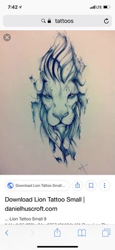 an image of a lion tattoo on the app