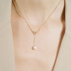 Gold Blossom Pearl Lariat Necklace – POPPY FINCH U.S. Pearl Lariat Necklace, Pearl Lariat, Gold Lariat Necklace, Mom Necklace, Traditional Jewelry, Precious Gems, Lariat Necklace, Ring Size Guide, Ring Necklace