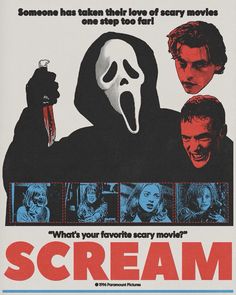 a movie poster for scream starring actors