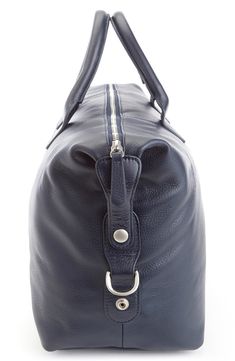 The ideal size for overnight trips, this handsome duffle bag is built from pebble-grain American nappa leather for exceptional appeal. Style Name:Royce Leather Duffle Bag. Style Number: 6243079. Leather Duffle Bag, Leather Duffle, Bag Style, Royce, Nappa Leather, Blue Bags, Rebecca Minkoff Hobo, Duffle Bag, Zip Pockets