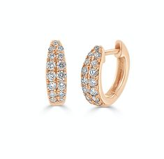 If you're looking for a subtle yet sophisticated sparkle, then look no further. This classic huggie silhouette is illuminated by two rows of dazzling diamonds set in 14k gold. The pave arrangement of diamonds creates a radiant essence as they catch the light from every angle. The Clara earrings are classic and luxurious. This item is sold as a pair. If interested in buying as a single, please contact us. Metal: 14k White Gold / 14k Yellow Gold / 14k Rose Gold Round Brilliant Cut Natural Diamonds Diamond Huggie Earrings, Diamond Huggies, Huggie Earring, Tiny Hoop Earrings, Classic Earrings, Bridal Bands, Diamond Hoop Earrings, Huggie Earrings, Fine Jewelry Collection