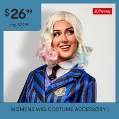 If you are dressing up as Wednesday Addams' roommate this year, then you are going to want to put on our Wednesday Nevermore Academy Adult Enid Sinclair Wig. With this one, you will receive just the wig you need to become a fun werewolf student at the one and only Nevermore Academy. Featuring a stylish Enid wig that looks just like you have seen on screen, you are going to absolutely love donning this set of werewolf hair. Perfect to pair with the rest of your Enid costume, you are going to lov… Wednesday Adams Wig, Enid Sinclair Wig, Wednesday Wig, Frankenstein Wig, Frankie Monster High Wig, Womens Wigs, Costume Accessories, Put On, That Look