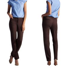 Ann Taylor Signature Fit Trouser Leg Pants Stretch Side Button Tab Chocolate Brown 10p Petite Brand New Condition With No Flaws (I.E. Stains, Rips, Snags, Holes, Piling, Damage To Hardware, Missing Buttons, Etc.) About Our Closet: Original Owner. Nonsmoking/No Pets/Fragrance-Free. Fast Shipping. Same Or Next Business Day. Packaged To Perfection Delivered Fresh And Clean. High-Rated Seller, See Customer Reviews, And Buy With Confidence. Stock Images May Be Used For Reference In Select Listings. W Button-up Workwear Bottoms With Pockets, Mid-rise Workwear Bottoms With Buttons, Mid-rise Buttoned Bottoms For Workwear, Mid-rise Bottoms With Buttons For Workwear, Button-up Office Pants, Business Casual Straight Leg Dress Pants With Buttons, Casual Fitted Button-up Pants, Stretch Dress Pants With Button Closure For Workwear, Fitted Pants With Button Closure For Office