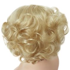 This elegant and fashionable wig is the perfect accessory to elevate any look. Whether for a special occasion or everyday wear, this wig is versatile and easy to style. Do you wanahavit? ❤️[Natural Hairstyles]- Natural Soft Hair Curly Wig for Woman Come with Free Wig Cap x 1 + 2pcs Tattoo stickers❤️[Hair Material]-Heat resistant Wig High Temperature hair tinsel that holds up to styling tools providing a similar styling versatility as with human hair. The wig can also be customized to suit your o Blonde Wigs For White Women, Hair Platinum Blonde, Hairstyle Wigs, Cuban Twist Hair, Fluffy Curls, Wigs For White Women, Gatsby Hair, Blonde Wigs, Short Curly Wigs