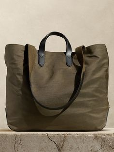 Millers Nylon Tote Bag | Banana Republic Nylon Tote Bag, Best Tote Bags, Simple Tote, Bag Mockup, Nylon Tote Bags, Buffalo Leather, Nylon Tote, Day Bag, Sewing Bag