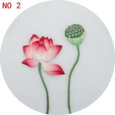 two pink flowers on a white plate with no 2 in the center and green stems