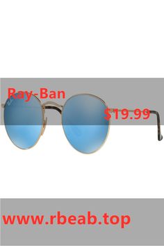 ray ban sunglasses with blue lenses on the top and below it is $ 19 99