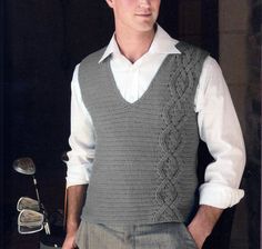 Comfy vintage vest, waistcoat crochet pattern for men, fabulous casual look for sizes S / M / L / 1X / 2X / 3X Remember that this is a vintage pattern and the materials of that time are not available but you can find substitutes in google. THIS IS A DIGITAL DOWNLOAD After the payment is done you will get a link to an INSTANT DOWNLOAD  with a PDF file that includes the pattern, a list of the materials needed, and an email with a link to your download page. You will need a PDF reader to view and p Crochet Vest Men, Crochet Pattern For Men, Vintage Crochet Patterns, Vest Men, Vest Waistcoat, Motif Vintage, Vintage Vest, Crochet Jacket, Crochet Vest