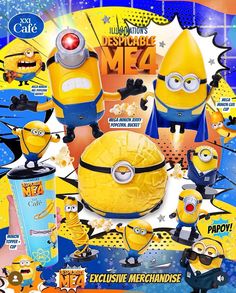 an advertisement for despicable me4