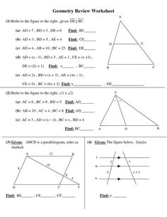 worksheet for the triangle and its corresponding angles are shown in two different ways