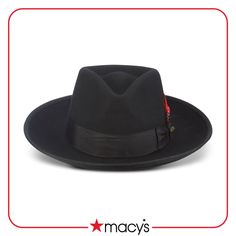 in stock Classic Black Winter Hat, Classic Black Flat Brim Fedora, Classic Black Brimmed Hat, Winter Fitted Flat Bill Hats, Classic Black Adjustable Fedora, Classic Black Hat With Short Brim, Black Fitted Fedora With Curved Brim, Fitted Black Fedora With Curved Brim, Black Fedora For Kentucky Derby With Curved Brim