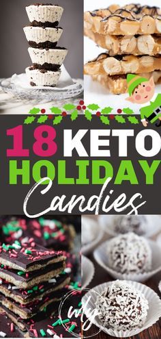 Sugar Free Desserts Christmas, Sugar Free Christmas Candy, Low Carb Christmas Treats, Dukan Desserts, Keto Christmas Desserts, Sugar Free Candy Recipes, Holiday Candies, Low Carb Holiday Recipes, Galletas Keto