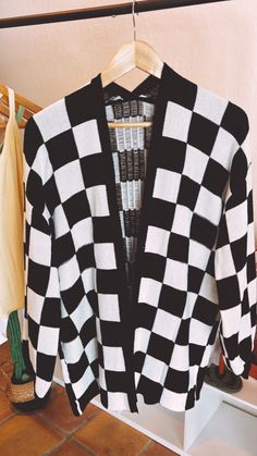 wearing a size small oversized light weight Checkered Cardigan Outfit, Checkered Hoodie, Checker Cardigan, Checkered Cardigan, Checkerd Sweater, Crochet Checkered Cardigan, Checkered Clothes, Black And White Checkered Cardigan, Checkered Outfit