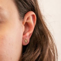 14K 18K Real Gold Spider Earring, Handmade Animal Jewelry, Pusback Spider Studs for Women, Spider Jewelry, Insect Stud Earrings Gift for Her 📘 D E T A I L S * Solid Gold (real gold, no gold-filled or no gold plated material) * Karat: 14K(585), 18K(750) * Gold color: Yellow, rose, and white * Spider Height: 9.00 mm approx. * Spider Width: 9.00 mm approx. Measurements may vary slightly due to handwork. 🎁 P A C K A G I N G * All items are nicely packaged ready to gift in jewelry boxes. * You can 14k Gold Cluster Earrings For Gift, Hypoallergenic Gold Cluster Earrings As Gift, Dainty Gold Cluster Earrings As A Gift, 14k Gold Pierced Cluster Earrings As Gift, Yellow Gold Cluster Earrings For Gifts, 14k Gold Ear Climbers As Gift, Handmade Gold Ear Climbers As Gift, Handmade Gold Ear Climbers For Gift, Minimalist Gold Cluster Earrings As A Gift