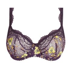 Balconette bra PRIMADONNA Malba Embroidered Tulle, Balconette Bra, Lace Insert, Amethyst, Embroidery, Bra, Lace, Color