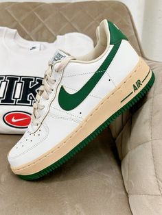 Nike Women's Air Force 1 '07 LV8 Shoes Sail/Sesame/Pearl White/Gorge Green DZ4764 133 - APLAZE Retro Branding, Some Things Never Change, Custom Air Force 1, Never Change, Shoe Game, Air Force 1, Low Cut, Timeless Style, Pearl White