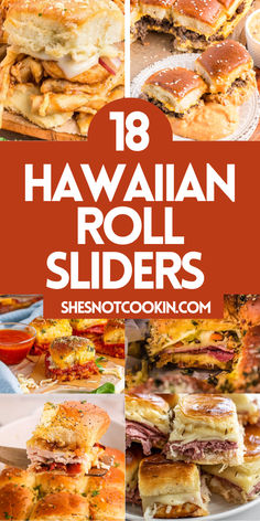 Hawaiian roll slider recipes photo collage with text overlay. Football Food Sliders, Slider Hawaiian Rolls, Hawaiian Slider Recipes, Football Sliders Hawaiian Rolls, Dinner Ideas Hawaiian Rolls, Party Sliders For A Crowd Easy, Dinners With Hawaiian Rolls, Easy Dinner Sliders Hawaiian Rolls, Dinner Ideas With Hawaiian Rolls