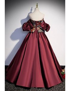 10% off now! unique long evening prom dress with exotic pattern online. Sheprom offers formal, party, casual & more style dresses to fit your special occasions. Formal Dresses With Sleeves, Burgundy Prom Dress, Satin Prom Dress, Online Pattern, Style Dresses, Formal Party, Lovely Dresses, Gorgeous Dresses, I Dress