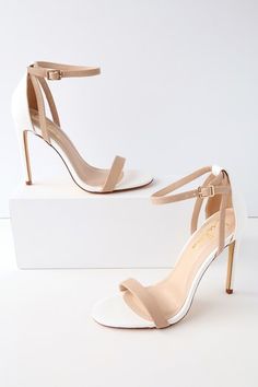 Designer High Heels for Women at Affordable Prices | Trendy Women's High-Heel Shoes for Any Style White Ankle Strap Heels, Bridesmaids Shoes, Vegan Shoes Women, Trendy High Heels, Fancy Heels, Single Sole Heels, Fashion Shoes Heels, Cute Heels, Fashion Heels