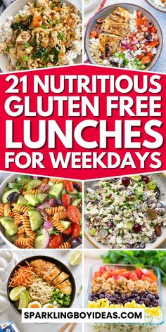 21 nutritious gluten - free lunches for the week's