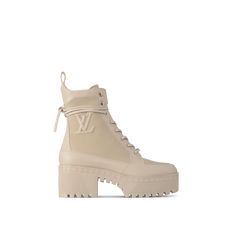 LOUIS VUITTON® - Laureate Platform Desert Boot - Cream