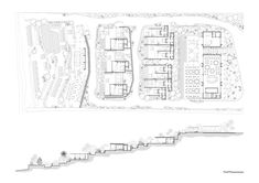 an aerial view of the ground plan and site plans