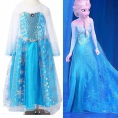 Elsa Fancy Dress, Disney Inspired Dresses, Elsa Frozen Costume, Princess Elsa Dress, Elsa Disney, Frozen Elsa Dress, Frozen Dress, Elsa Costume, Frozen Costume