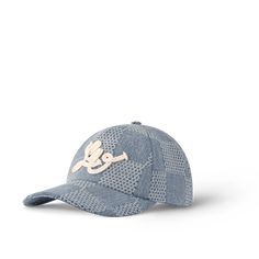 LOUIS VUITTON® - Damier Denim 3d Cap - Denim Louis Vuitton Clothes, Louis Vuitton Gifts, Louis Vuitton Official Website, Louis Vuitton Cap, Heritage House, Cap Collection, Trunk Bag, Fashion Cap, Louis Vuitton Accessories