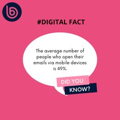 the average number of people who open their email via mobile devices is 4 % did you know?