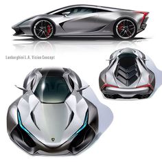 an artistic rendering of a futuristic sports car