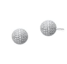 DISCO BALL EARRINGS, Moissanite Diamond Pave Disco Ball Stud Earrings In sterling silver 925 With 14kt white gold Finish, Ball Stud Earrings * Available in 925 Sterling Silver with high polish finished. * Gemstone Type: Diamond * Gemstone Creation: Moissanite Diamond (MOISSANITE PASSES DIAMOND Tester * Gemstone Color / Clarity: White/ VVS1 * Gemstone Shape: Round * Finish: Glossy with High Polish * Setting: Prong Set * Enjoy Free Shipping M O R E ∙ F R O M ∙ U S https://www.etsy.com/in-en/shop/t Sterling Silver Earrings With Pave Setting, Sparkling Sterling Silver White Gold Cluster Earrings, Sterling Silver Cluster Earrings With Pave Setting, Sparkling White Gold Diamond Earrings In Sterling Silver, Folklore Outfit, Disco Ball Earrings, Ball Stud Earrings, Diamond Tester, Sterling Silver Heart Pendant