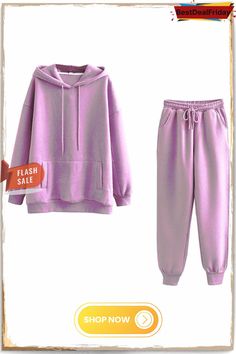 Women Oversize Fleece Tracksuits 2 Pieces Sets Streetshot Hoodie&sweatpants Casual Solid Color Fleece Tracksuit, Athleisure Fleece Sweats With Double-lined Hood, Sportswear Fleece Sweats With Double-lined Hood, Blue Hoodie With Double-lined Hood For Loungewear, Office Woman Outfits, Blue Sweatshirt With Double-lined Hood For Loungewear, Autumn Clothing, Hoodie And Sweatpants, Loungewear Set