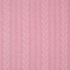 A rose pink coloured cable knit fabric Bee Fabric, Bamboo Towels, Polycotton Fabric, Editing Inspiration, Warm Dresses, Fabric Roses, Pink Knit, Dressmaking Fabric, Sewing Lessons